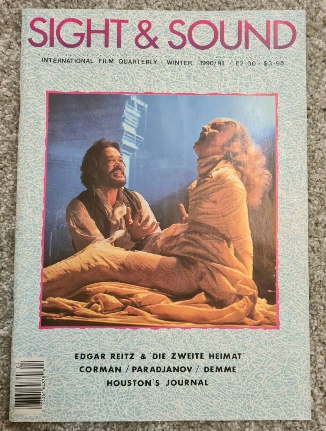 SIGHT AND SOUND (30s-90s) magazine side cover Issue 244 Winter 1990