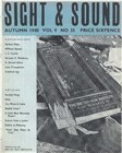 SIGHT AND SOUND (30s-90s) magazine side cover Issue 35 September/October/November 1940