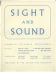 SIGHT AND SOUND (30s-90s) magazine side cover Issue 38 June/July/August 1941
