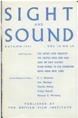 SIGHT AND SOUND (30s-90s) magazine side cover Issue 39 September/October/November 1941