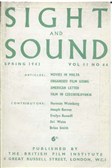 SIGHT AND SOUND (30s-90s) magazine side cover Issue 44 March/April/May 1943