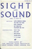 SIGHT AND SOUND (30s-90s) magazine side cover Issue 46 September/October/November 1943
