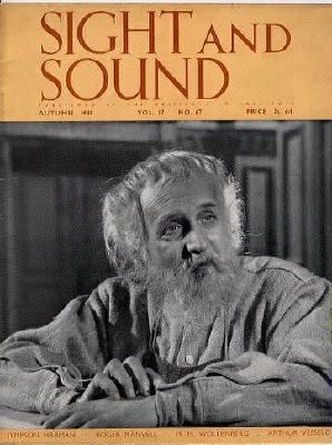 SIGHT AND SOUND (30s-90s) magazine side cover Issue 67 September/October/November 1948