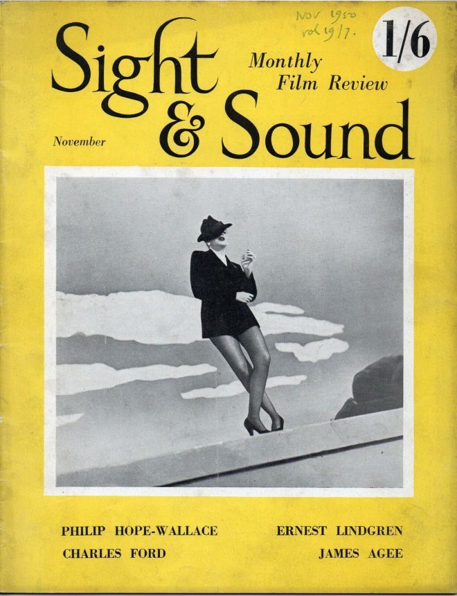 SIGHT AND SOUND (30s-90s) magazine side cover Issue 79 November 1950