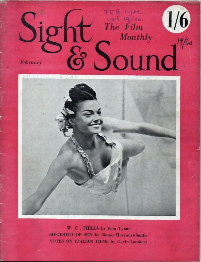SIGHT AND SOUND (30s-90s) magazine side cover Issue 82 February 1951