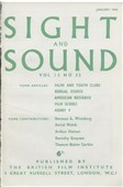 SIGHT AND SOUND (30s-90s) magazine side cover Issue 52 January/February/March/April 1945