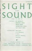 SIGHT AND SOUND (30s-90s) magazine side cover Issue 55 October/November/December 1945
