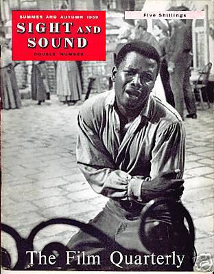 SIGHT AND SOUND (30s-90s) magazine side cover Issue 119 Summer/Autumn 1959