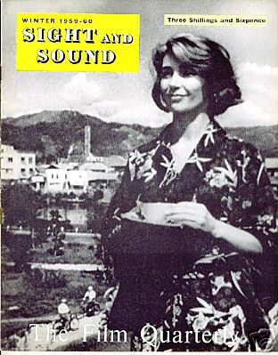 SIGHT AND SOUND (30s-90s) magazine side cover Issue 120 Winter 1959