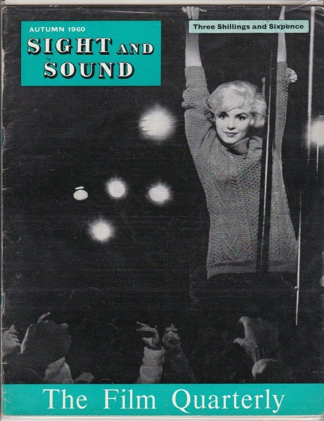 SIGHT AND SOUND (30s-90s) magazine side cover Issue 123 Autumn 1960