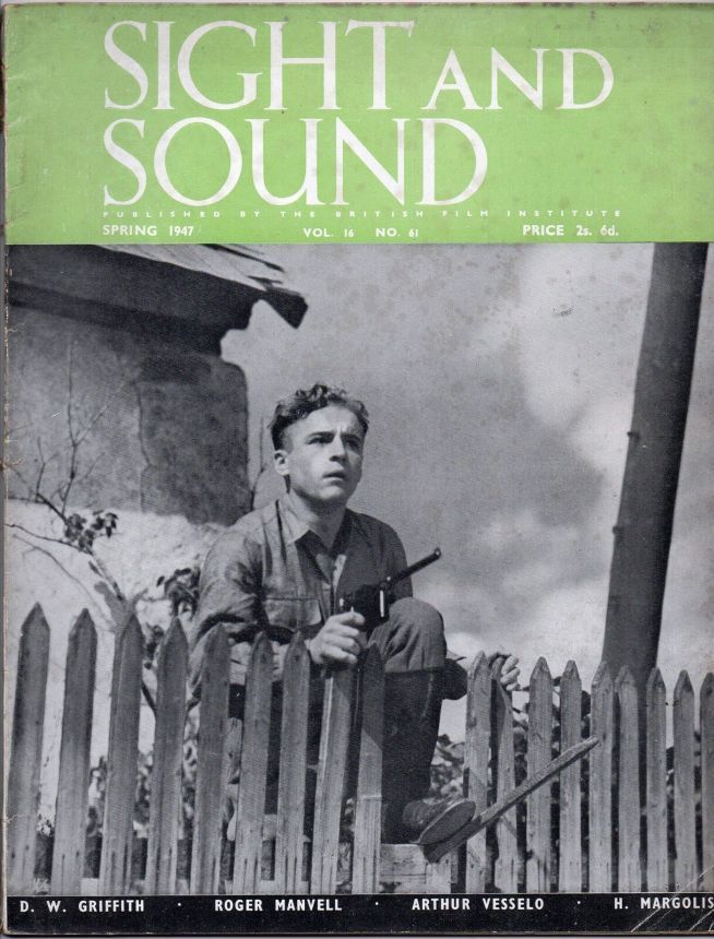 SIGHT AND SOUND (30s-90s) magazine side cover Issue 61 March/April/May 1947