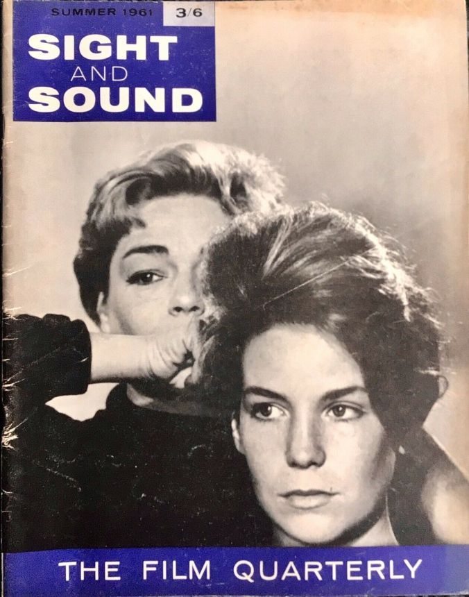 SIGHT AND SOUND (30s-90s) magazine side cover Issue 126 Summer 1961