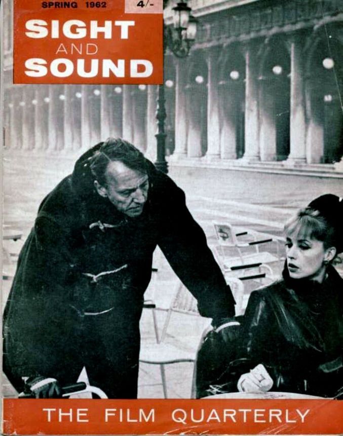 SIGHT AND SOUND (30s-90s) magazine side cover Issue 129 Spring 1962
