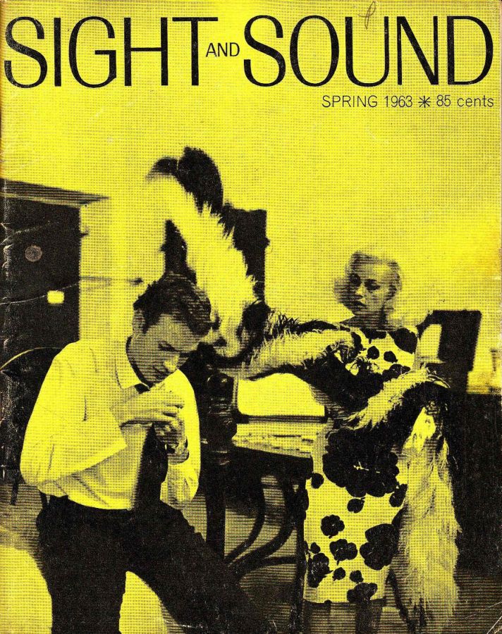 SIGHT AND SOUND (30s-90s) magazine side cover Issue 133 Spring 1963