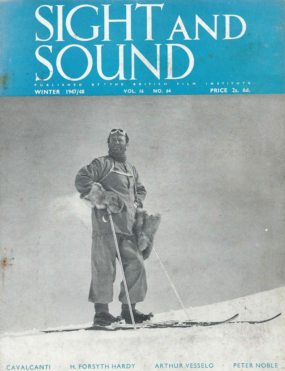 SIGHT AND SOUND (30s-90s) magazine side cover Issue 64 December 1947