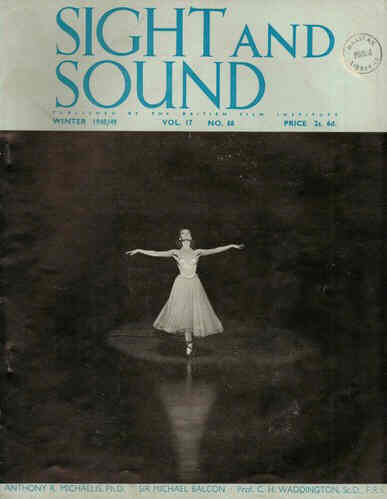 SIGHT AND SOUND (30s-90s) magazine side cover Issue 68 December 1948