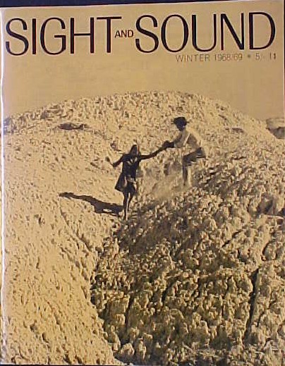 SIGHT AND SOUND (30s-90s) magazine side cover Issue 156 Winter 1968