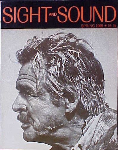 SIGHT AND SOUND (30s-90s) magazine side cover Issue 157 Spring 1969