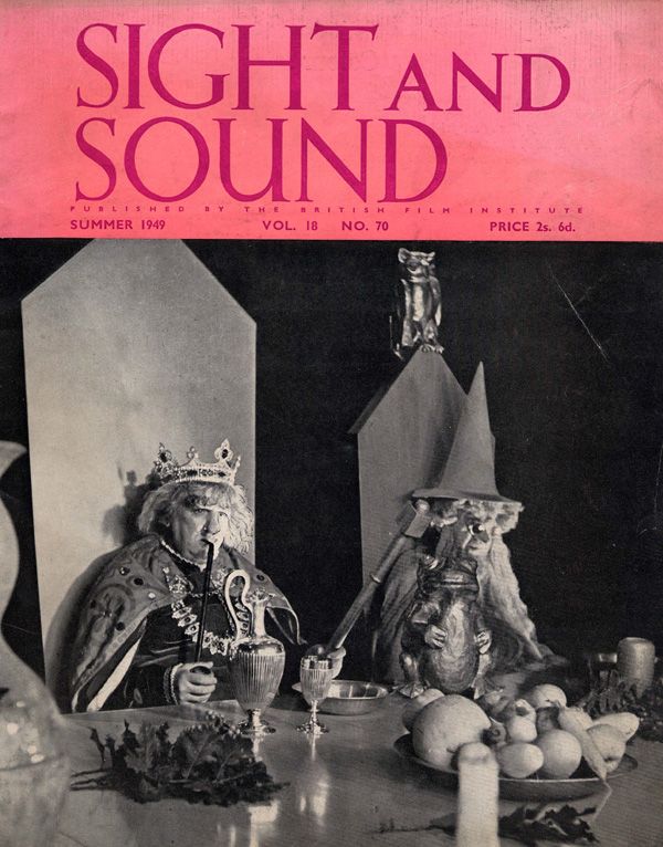 SIGHT AND SOUND (30s-90s) magazine side cover Issue 70 June-November 1949
