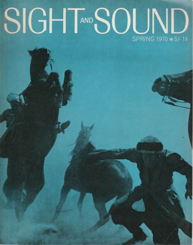 SIGHT AND SOUND (30s-90s) magazine side cover Issue 161 Spring 1970