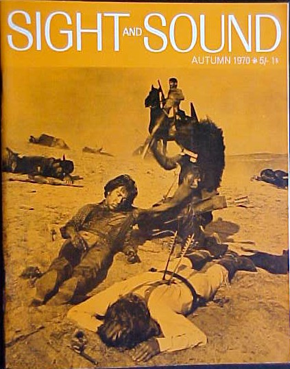 SIGHT AND SOUND (30s-90s) magazine side cover Issue 163 Autumn 1970