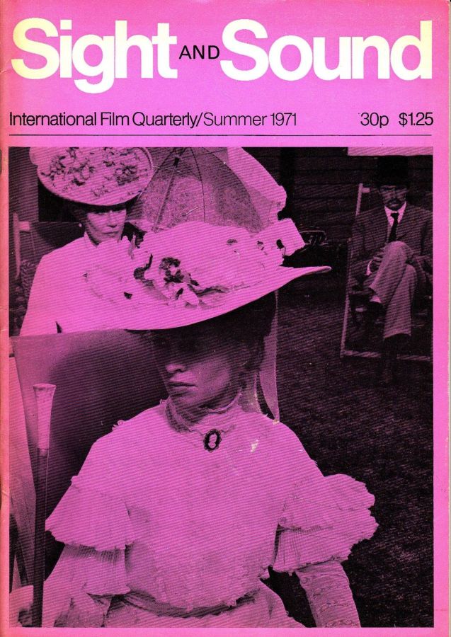 SIGHT AND SOUND (30s-90s) magazine side cover Issue 166 Summer 1971