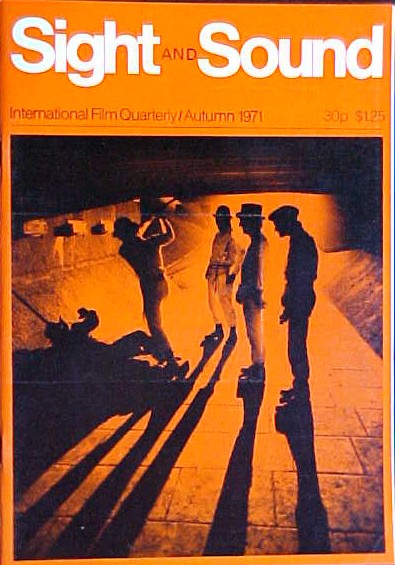 SIGHT AND SOUND (30s-90s) magazine side cover Issue 167 Autumn 1971