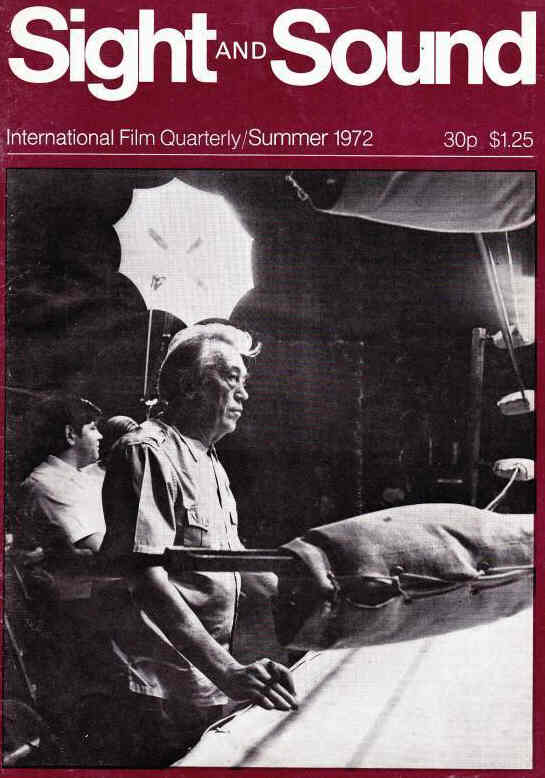 SIGHT AND SOUND (30s-90s) magazine side cover Issue 170 Summer 1972