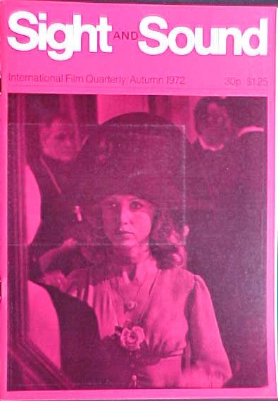 SIGHT AND SOUND (30s-90s) magazine side cover Issue 171 Autumn 1972