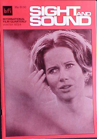 SIGHT AND SOUND (30s-90s) magazine side cover Issue 176 Winter 1973
