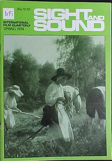 SIGHT AND SOUND (30s-90s) magazine side cover Issue 177 Spring 1974