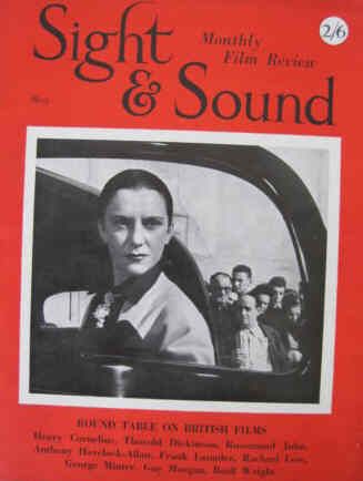SIGHT AND SOUND (30s-90s) magazine side cover Issue 75 May 1950