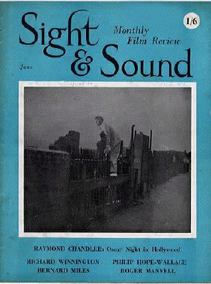 SIGHT AND SOUND (30s-90s) magazine side cover Issue 76 June 1950