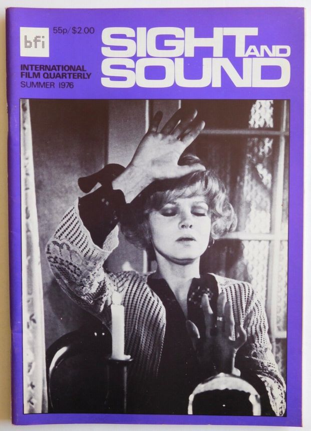 SIGHT AND SOUND (30s-90s) magazine side cover Issue 186 Summer 1976