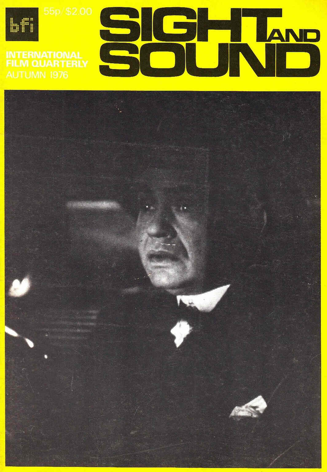 SIGHT AND SOUND (30s-90s) magazine side cover Issue 187 Autumn 1976