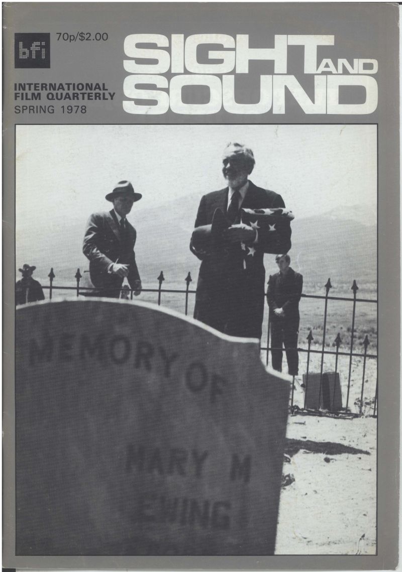 SIGHT AND SOUND (30s-90s) magazine side cover Issue 193 Spring 1978