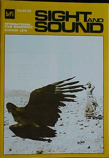 SIGHT AND SOUND (30s-90s) magazine side cover Issue 194 Summer 1978