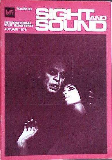 SIGHT AND SOUND (30s-90s) magazine side cover Issue 195 Autumn 1978