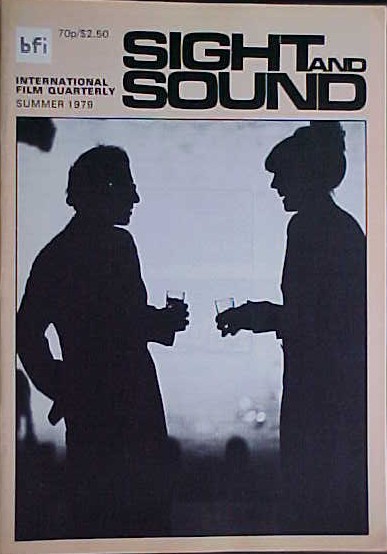SIGHT AND SOUND (30s-90s) magazine side cover Issue 198 Summer 1979