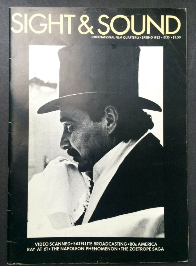 SIGHT AND SOUND (30s-90s) magazine side cover Issue 209 Spring 1982
