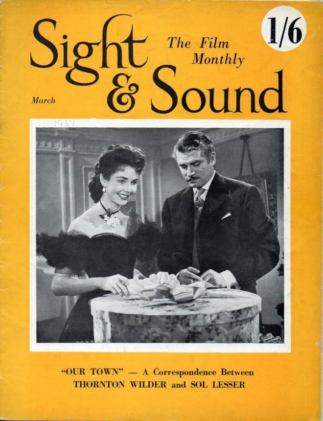 SIGHT AND SOUND (30s-90s) magazine side cover Issue 83 March 1951