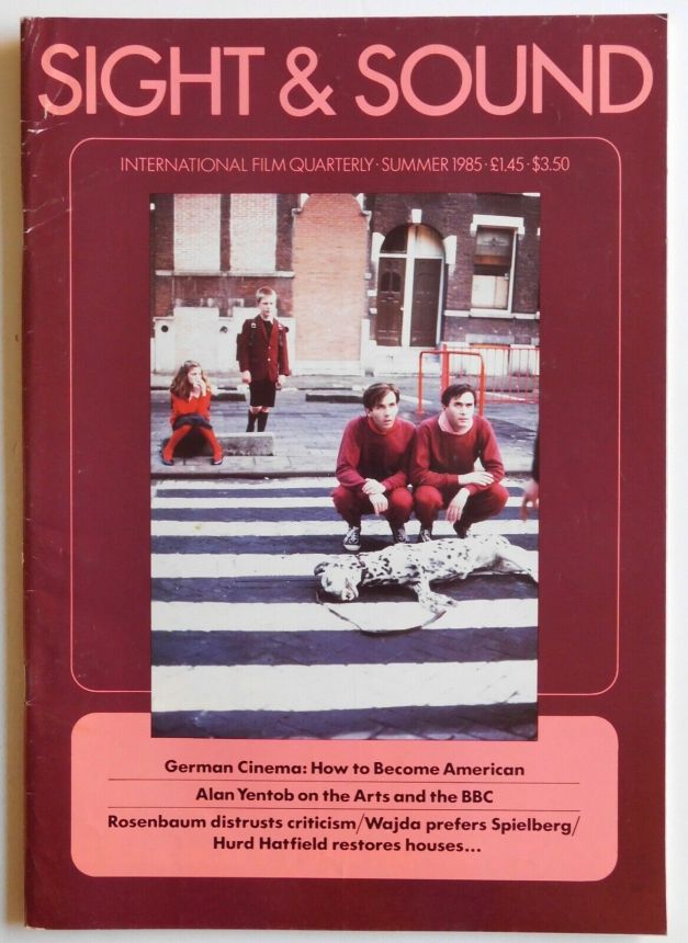 SIGHT AND SOUND (30s-90s) magazine side cover Issue 222 Summer 1985