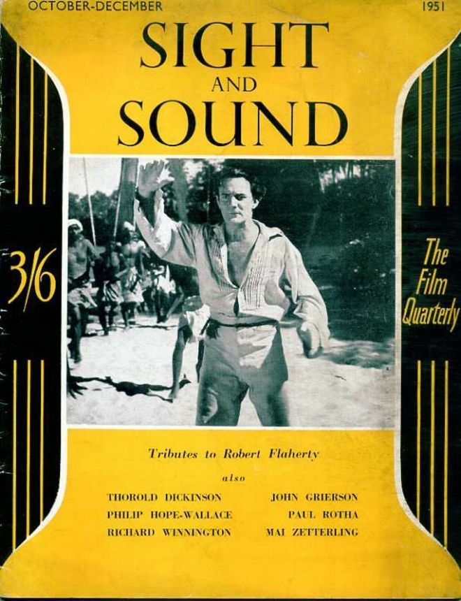 SIGHT AND SOUND (30s-90s) magazine side cover Issue 88 October/November/December 1951
