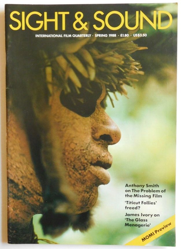 SIGHT AND SOUND (30s-90s) magazine side cover Issue 233 Spring 1988