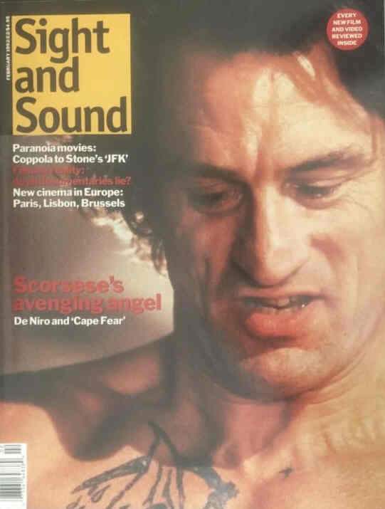 SIGHT AND SOUND magazine side cover Issue 10 February 1992