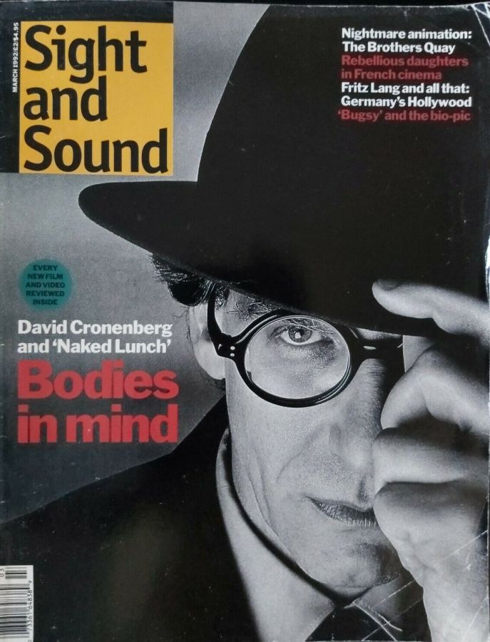 SIGHT AND SOUND magazine side cover Issue 11 March 1992