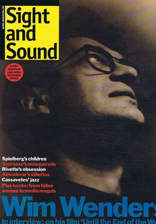 SIGHT AND SOUND magazine side cover Issue 12 April 1992