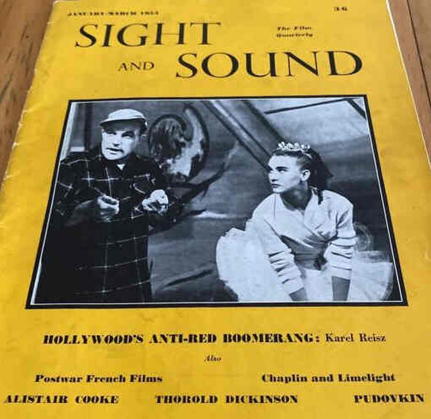 SIGHT AND SOUND (30s-90s) magazine side cover Issue 93 January/February/March 1953