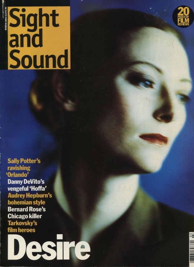 SIGHT AND SOUND magazine side cover Issue 23 March 1993