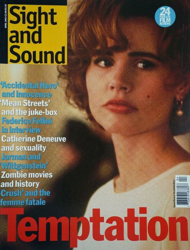 SIGHT AND SOUND magazine side cover Issue 24 April 1993